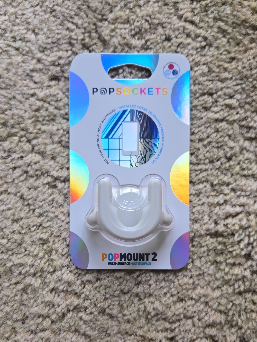 PopSocket PopMount 2 Multi-Surface Phone Mount - White